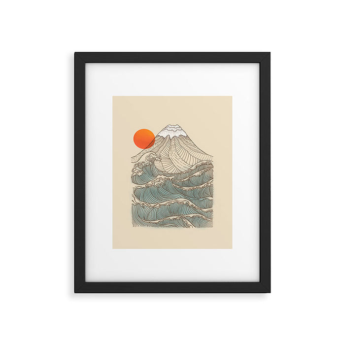 Mount Fuji the great wave  Framed Art Print Gallery Image 1