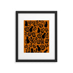Pattern Cat 02a Autumn Framed Art Print Gallery Image 6