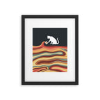 Rainbow cat 1b black magic coffee milk drop Framed Art Print Gallery Image 5