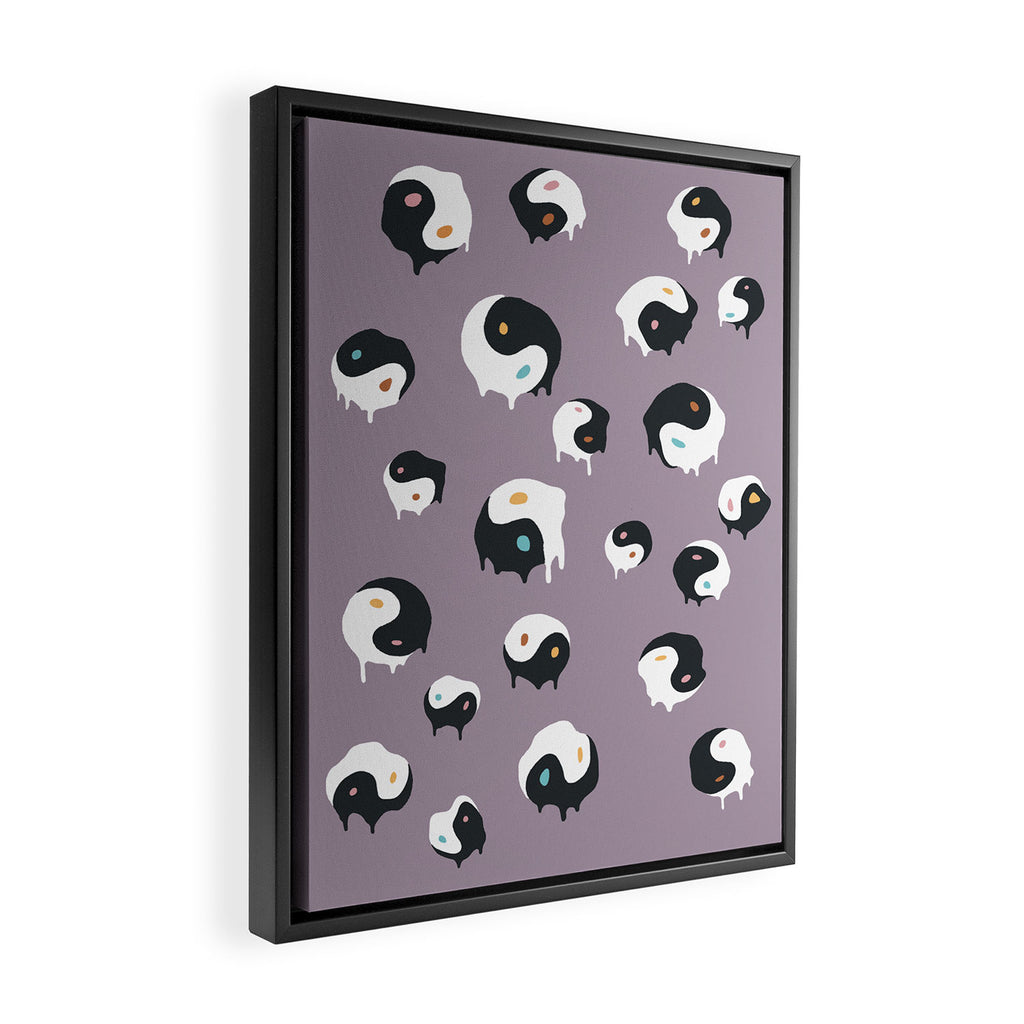 Yinyang pattern 1p  Framed Canvas Print Gallery Image 2