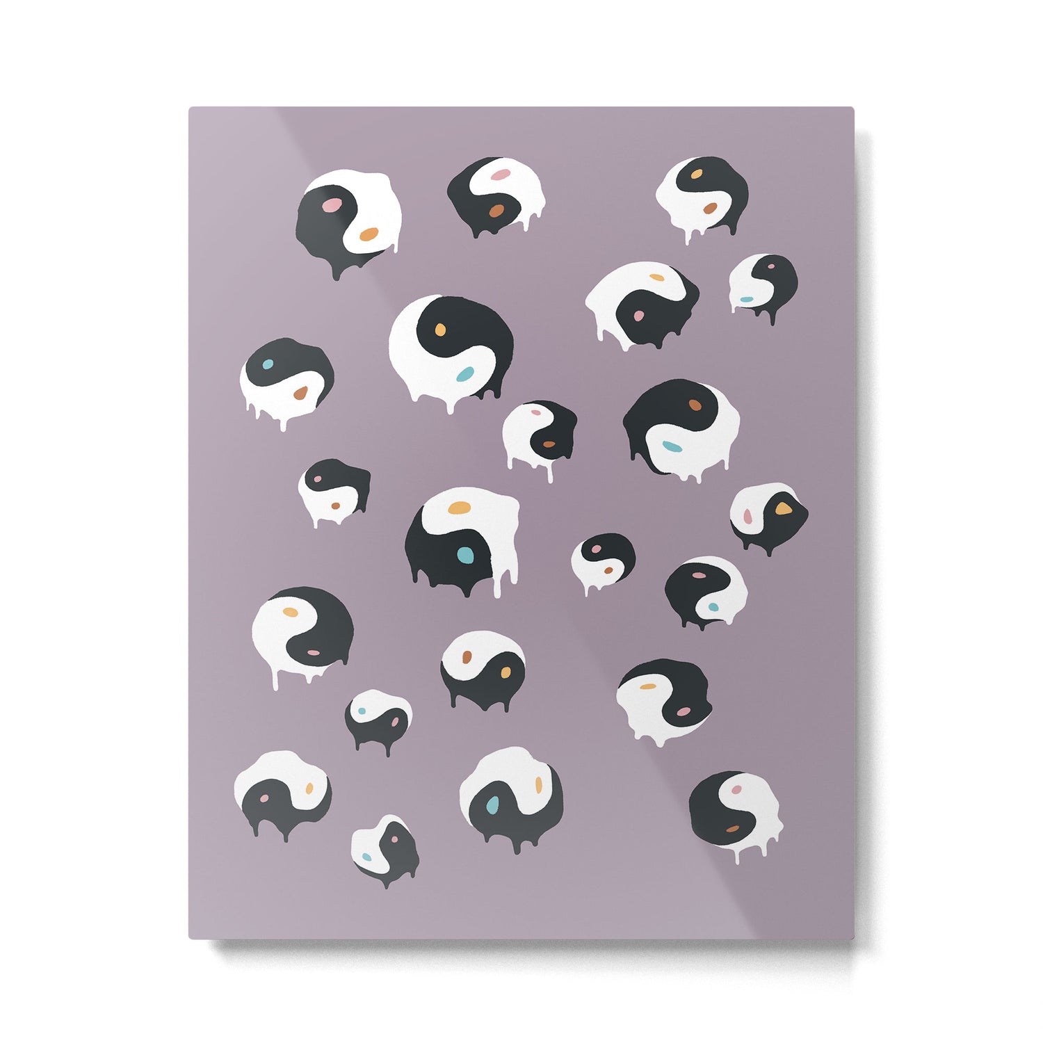 Yinyang pattern 1p  Metal Print Gallery Image 6