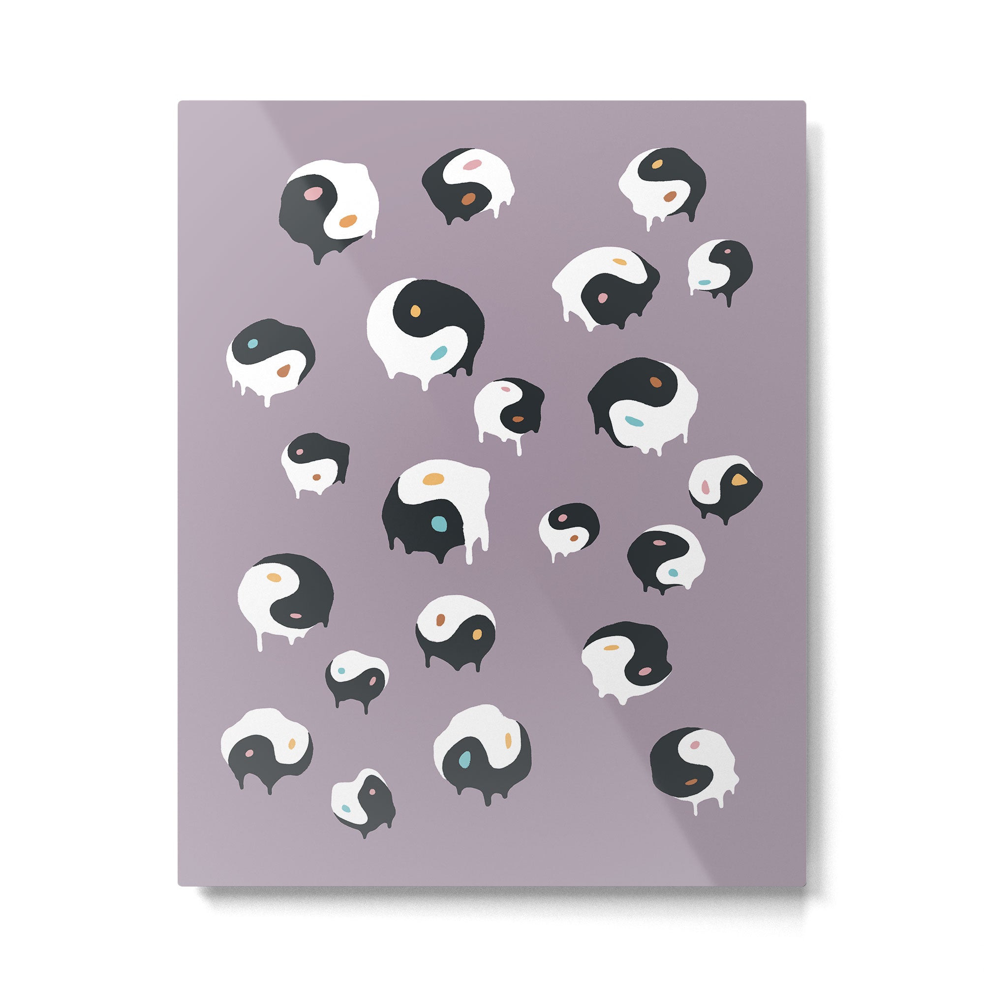 Yinyang pattern 1p  Metal Print Gallery Image 6