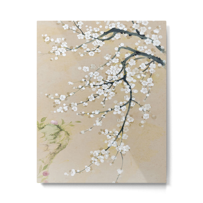 Ume flower painting,korean painting. chinoiserie. Metal Print Gallery Image 1