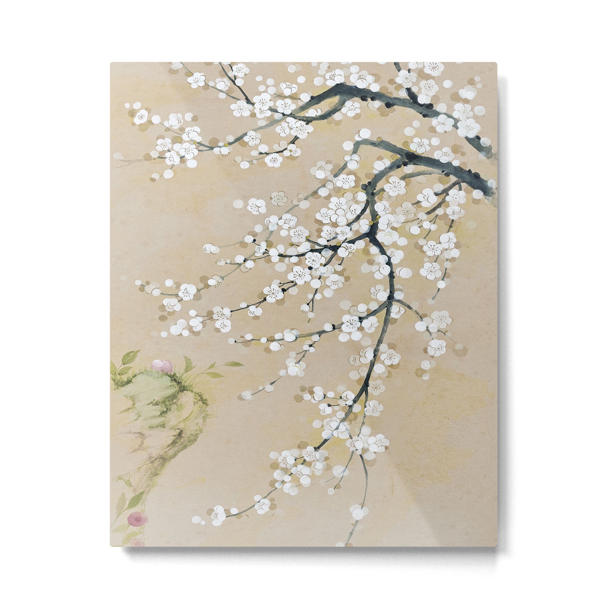 Ume flower painting,korean painting. chinoiserie. Metal Print Gallery Image 4
