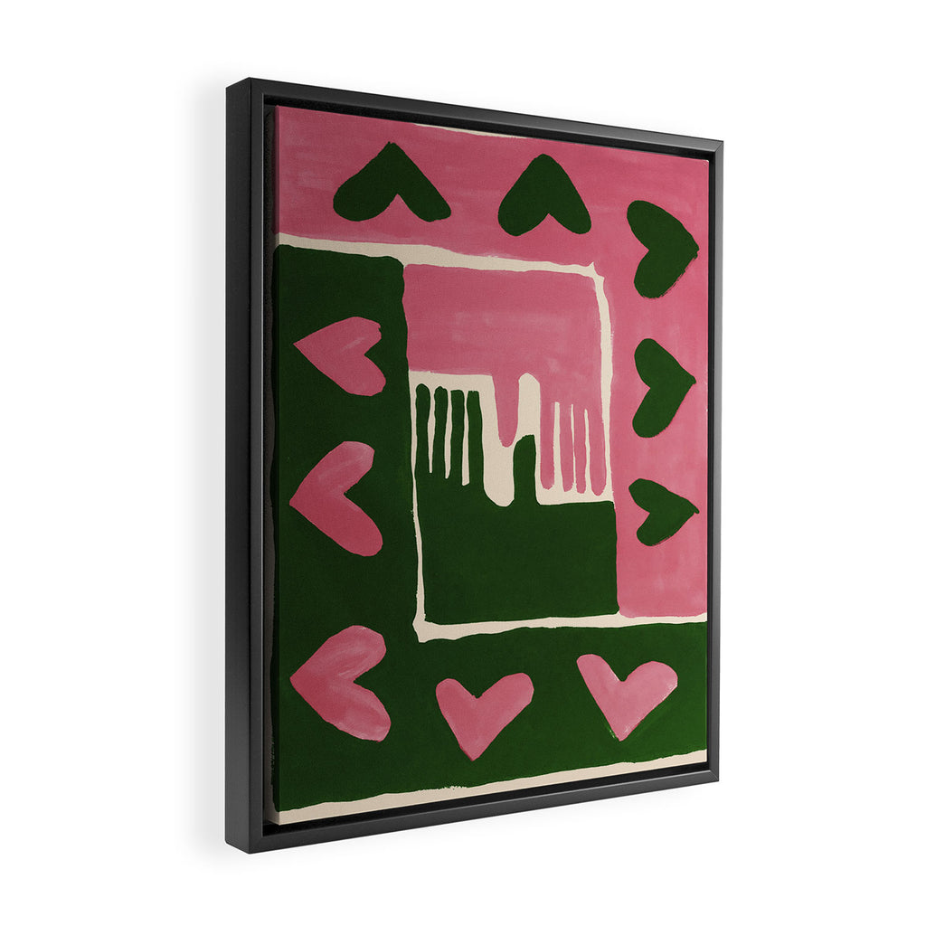 Hands not held Framed Canvas Print Gallery Image 2