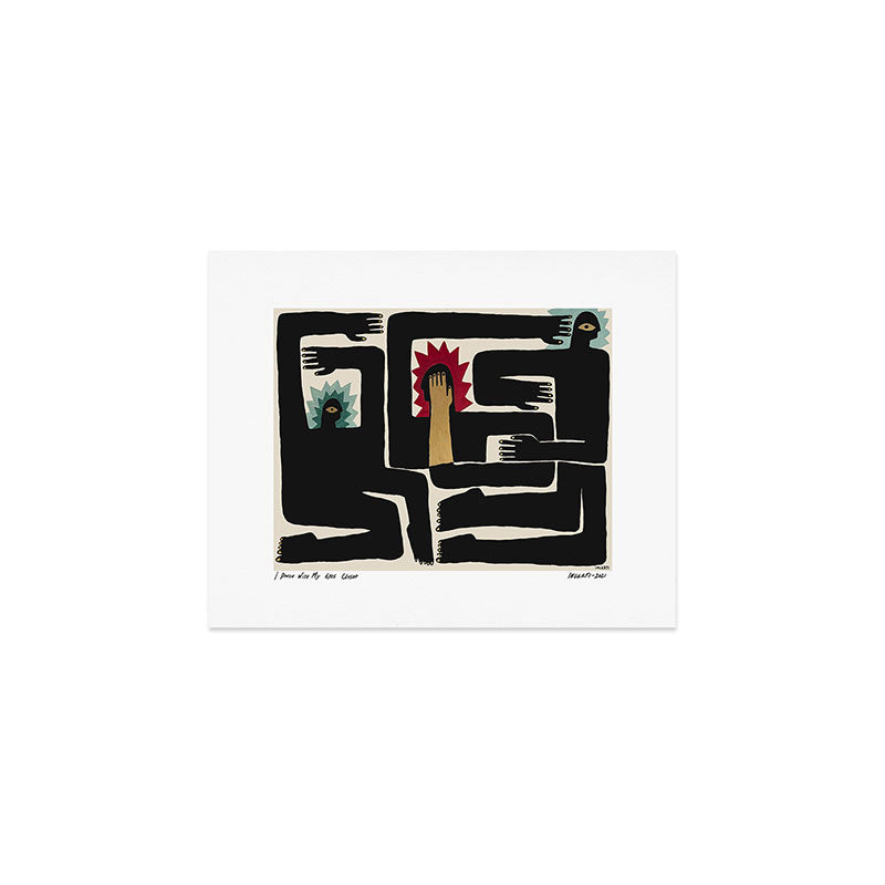 I dance with my eyes closed Art Print Gallery Image 1