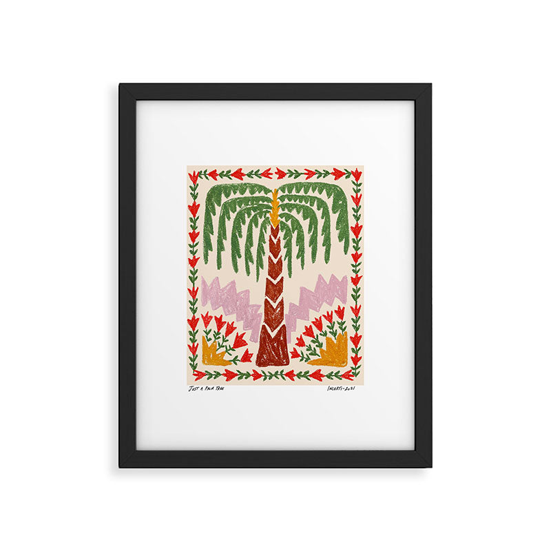 Just a Palm Tree Framed Art Print Gallery Image 5