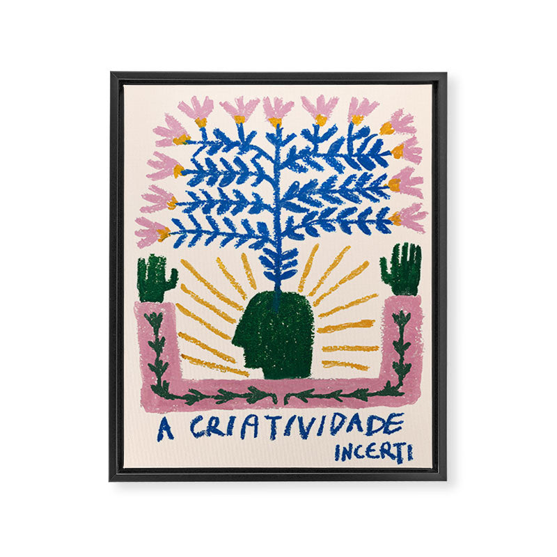 "The Criativity" Sketch Framed Canvas Print Gallery Image 6