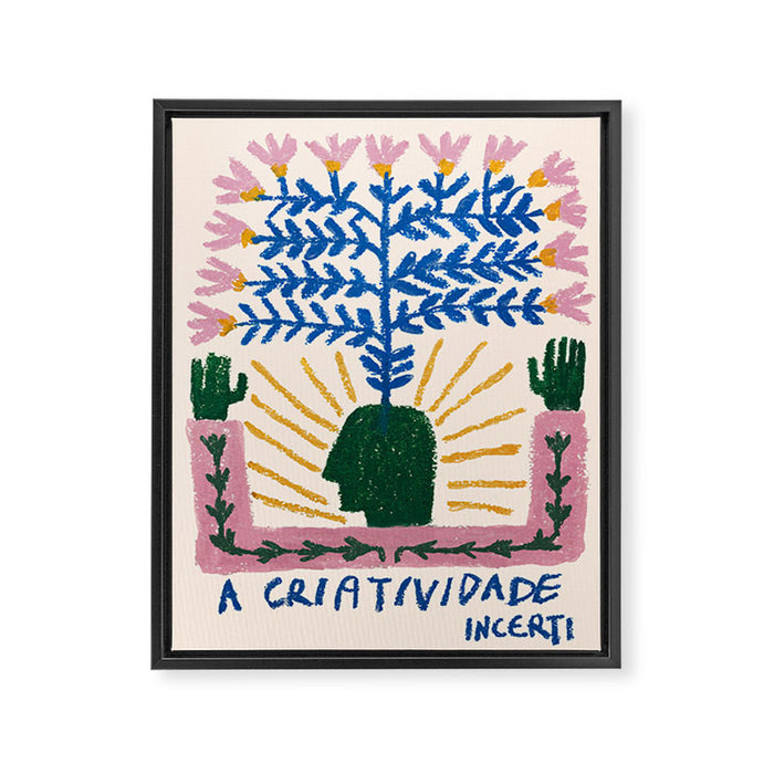 "The Criativity" Sketch Framed Canvas Print Gallery Image 1