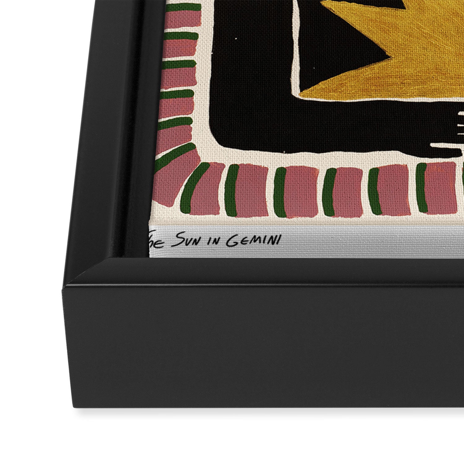 The Sun in Gemini Framed Canvas Print Gallery Image 3