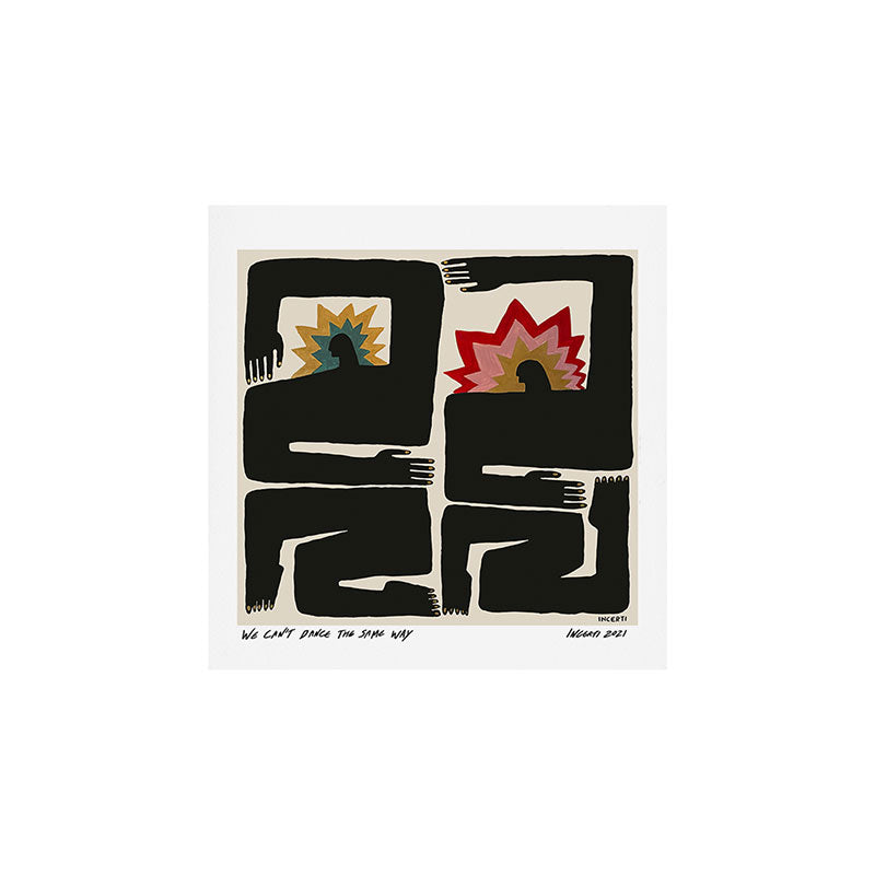 We can't dance the same way Art Print Gallery Image 1