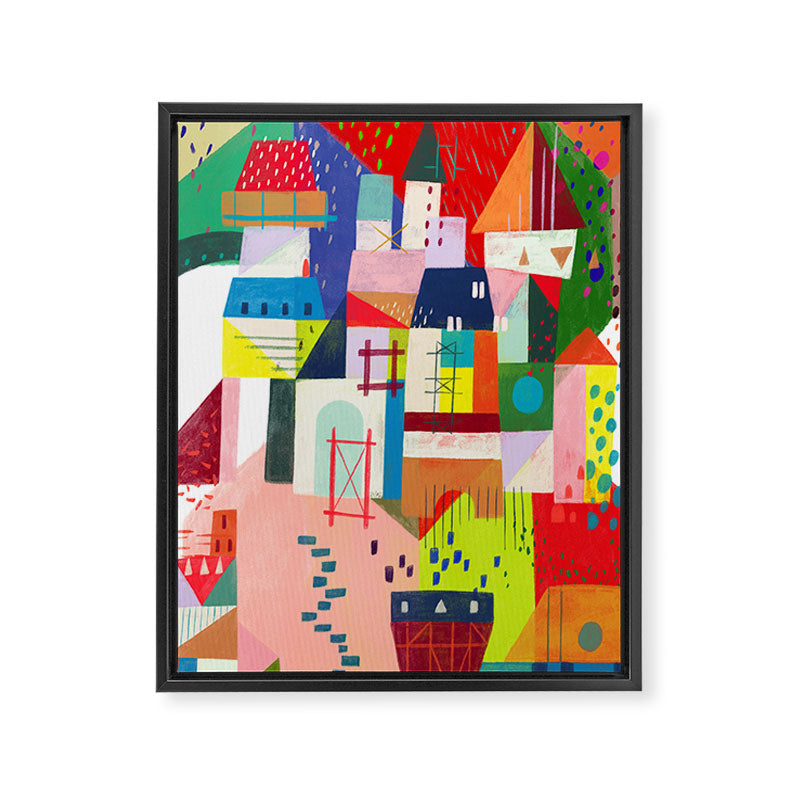 Blocks Castle Framed Canvas Print Gallery Image 6
