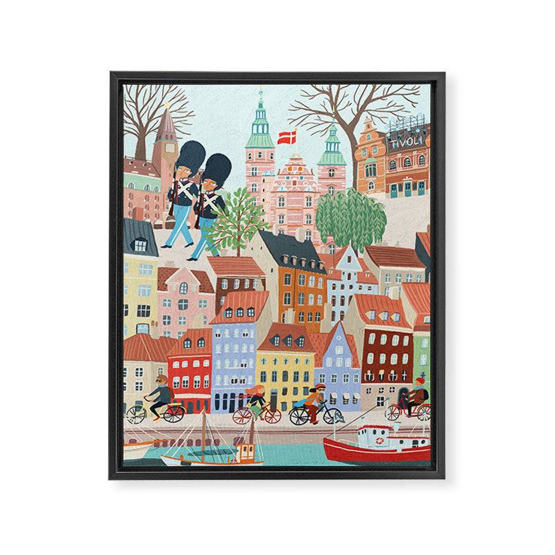 Copenhagen Framed Canvas Print Gallery Image 6