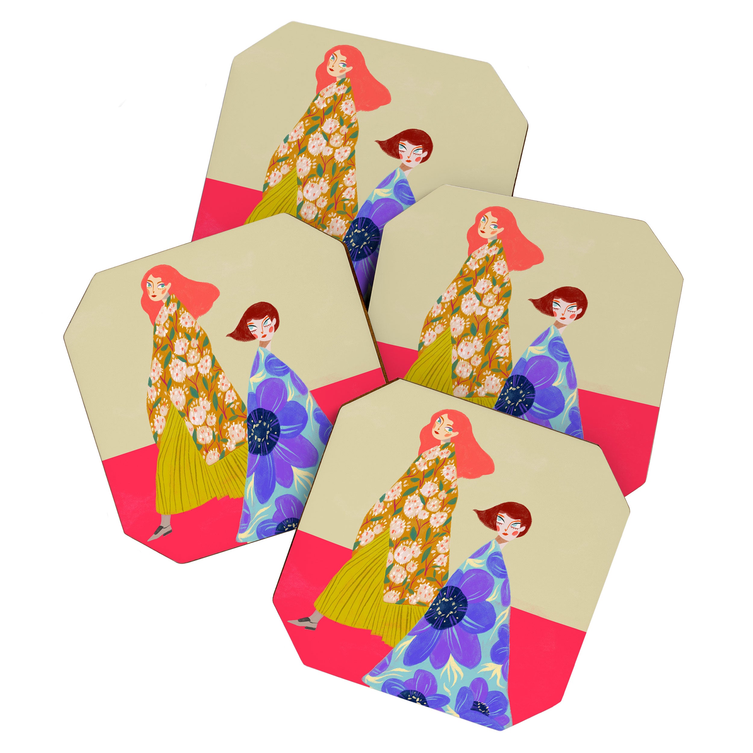 Floral Flow Coaster Gallery Image 1