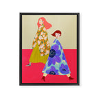 Floral Flow Framed Canvas Print Gallery Image 6