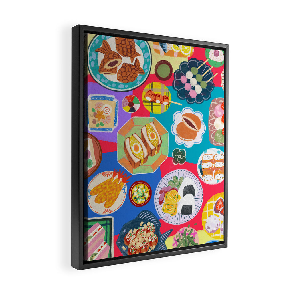 Japan Food Festival Framed Canvas Print Gallery Image 2
