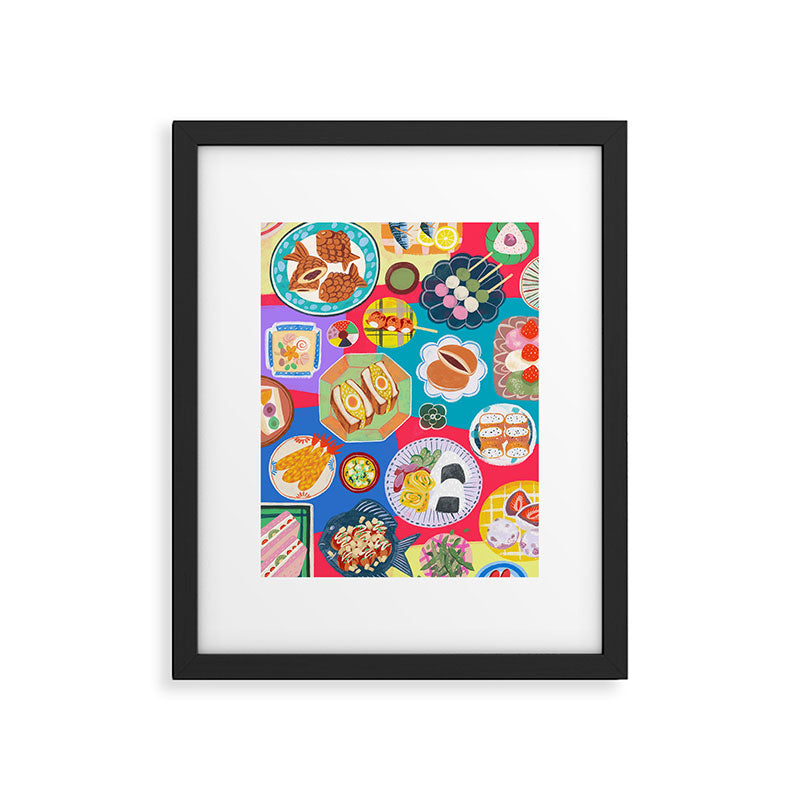 Japan Food Festival Framed Art Print Gallery Image 5
