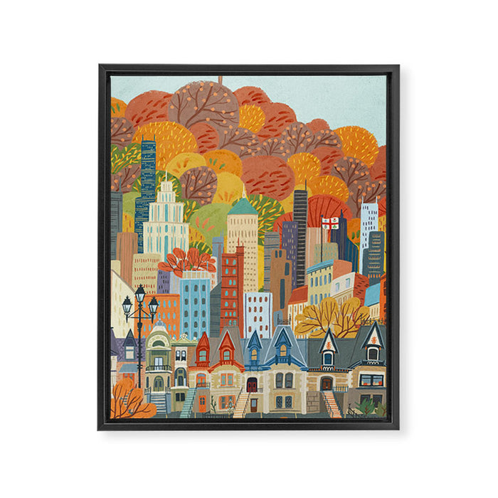 Montréal Framed Canvas Print Gallery Image 1