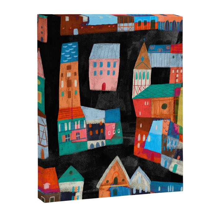 Neon Village Canvas Print Gallery Image 1
