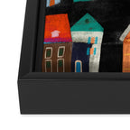 Neon Village Framed Canvas Print Gallery Image 3