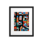Neon Village Framed Art Print Gallery Image 5