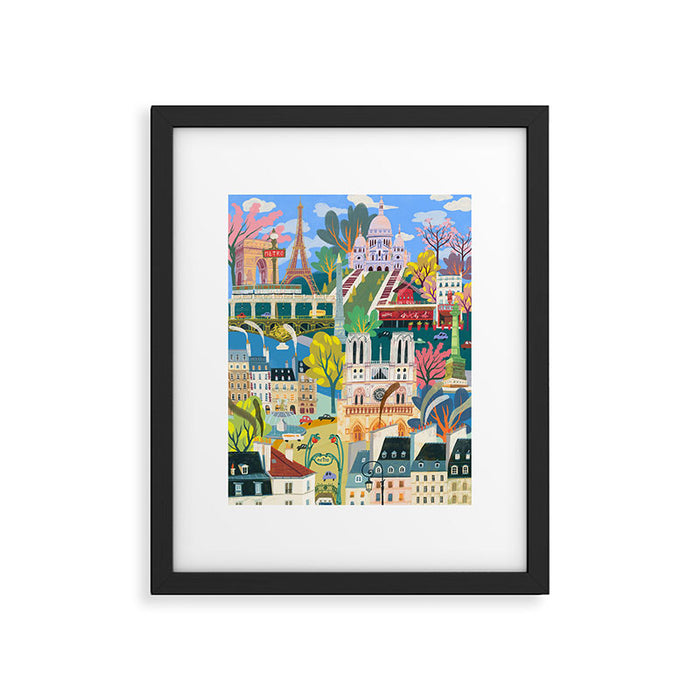 Paris mon amour Framed Art Print Gallery Image 1