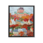 Quebec City Framed Canvas Print Gallery Image 6