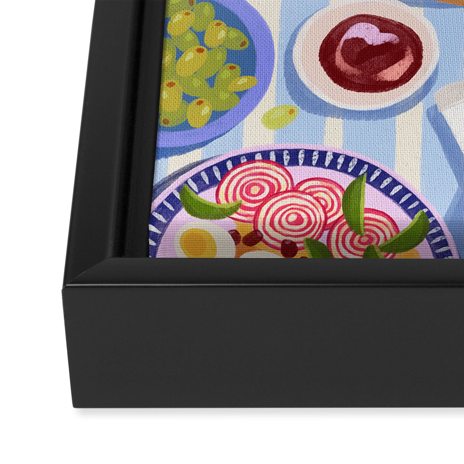 Summer Picnic Framed Canvas Print Gallery Image 3