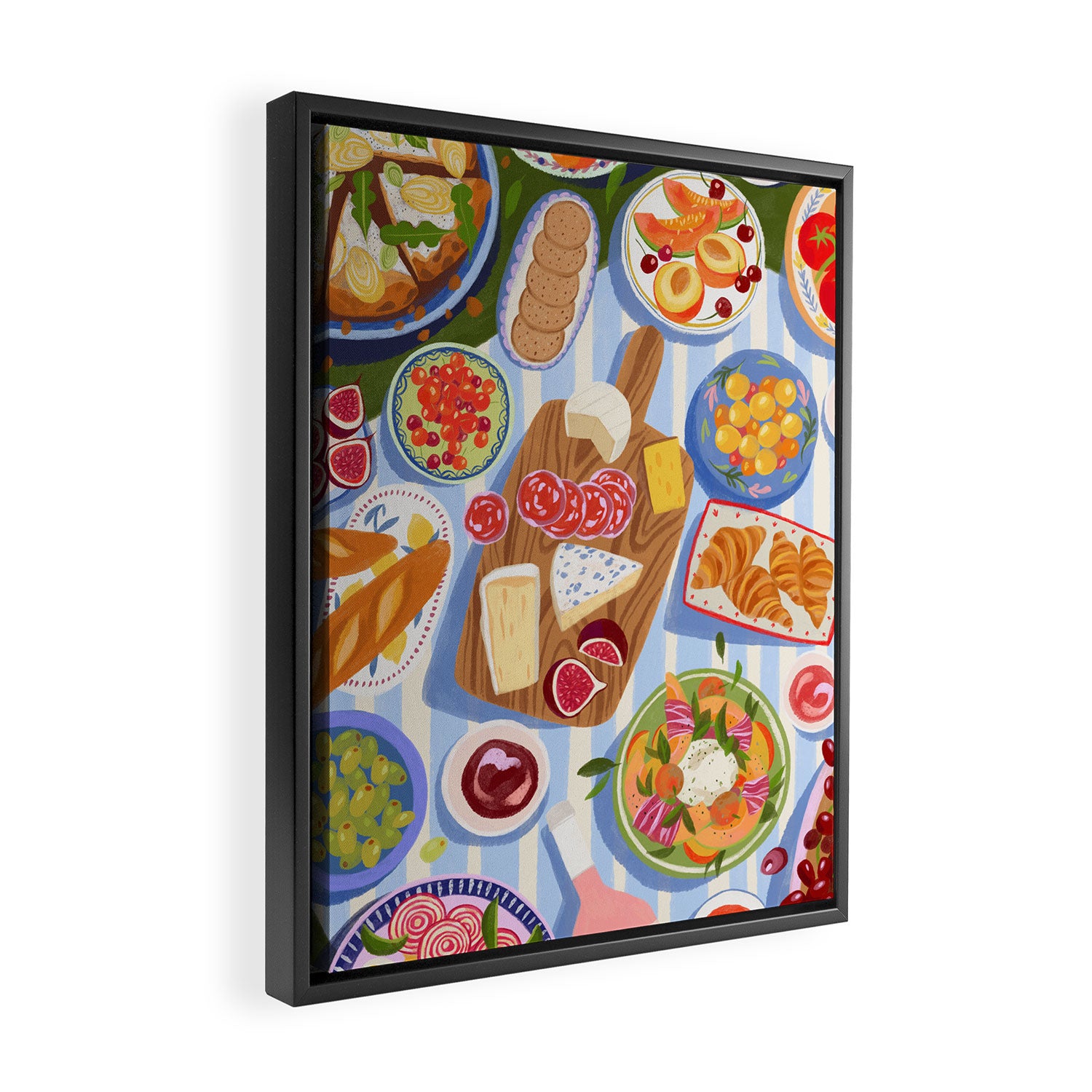 Summer Picnic Framed Canvas Print Gallery Image 2