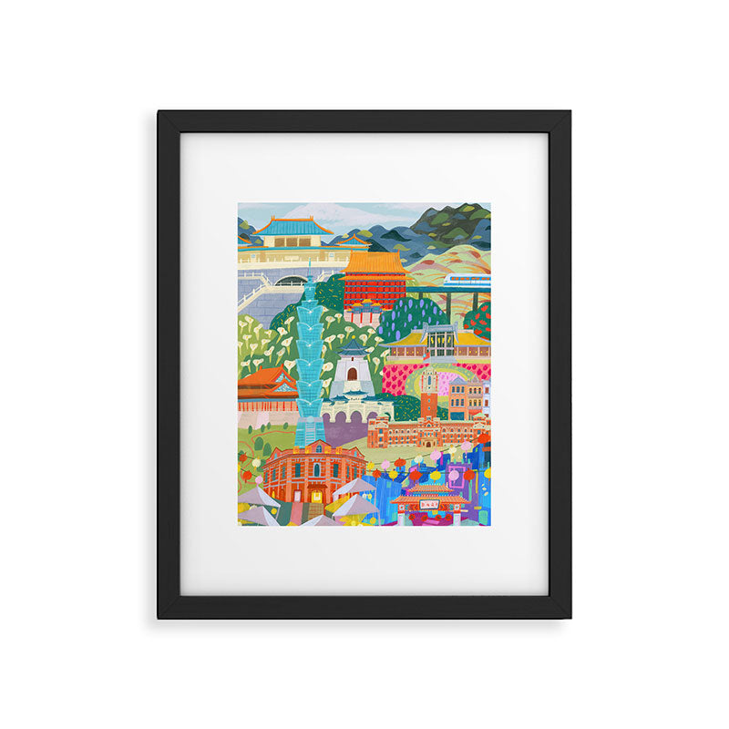 Taipei Framed Art Print Gallery Image 5