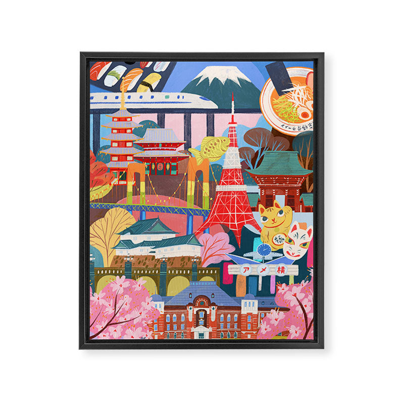 Tokyo Framed Canvas Print Gallery Image 6