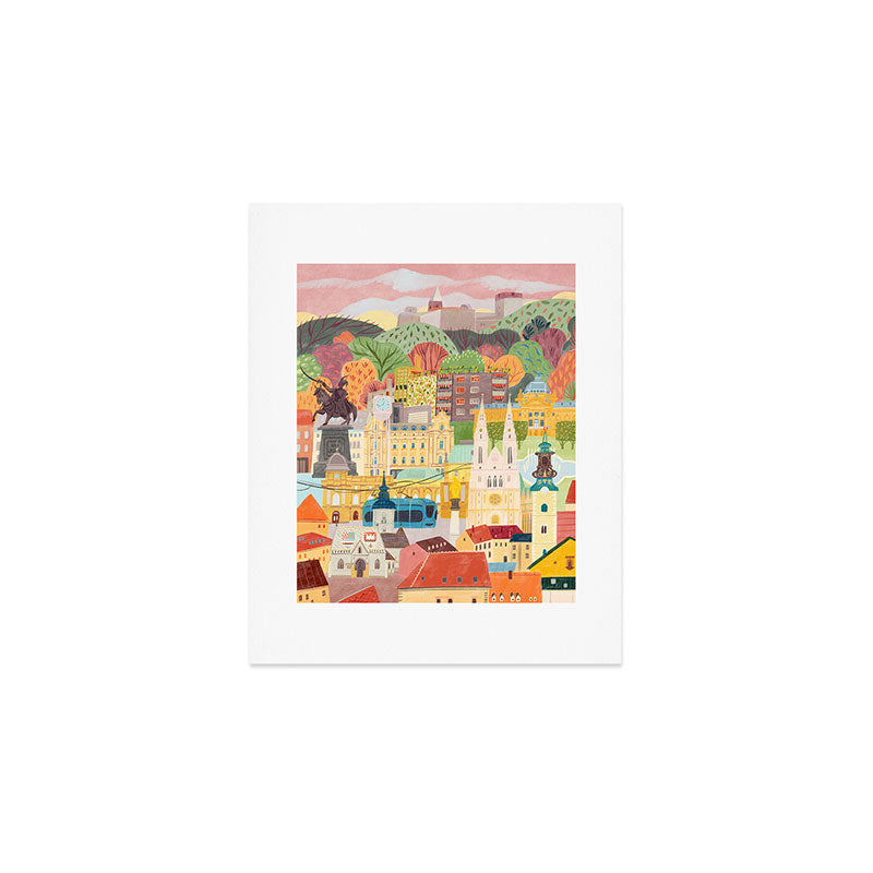 Zagreb Art Print Gallery Image 1