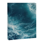 Celestial Currents Aerial Abstract of Ocean Foam Canvas Print Gallery Image 6