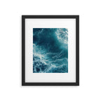 Celestial Currents Aerial Abstract of Ocean Foam Framed Art Print Gallery Image 5