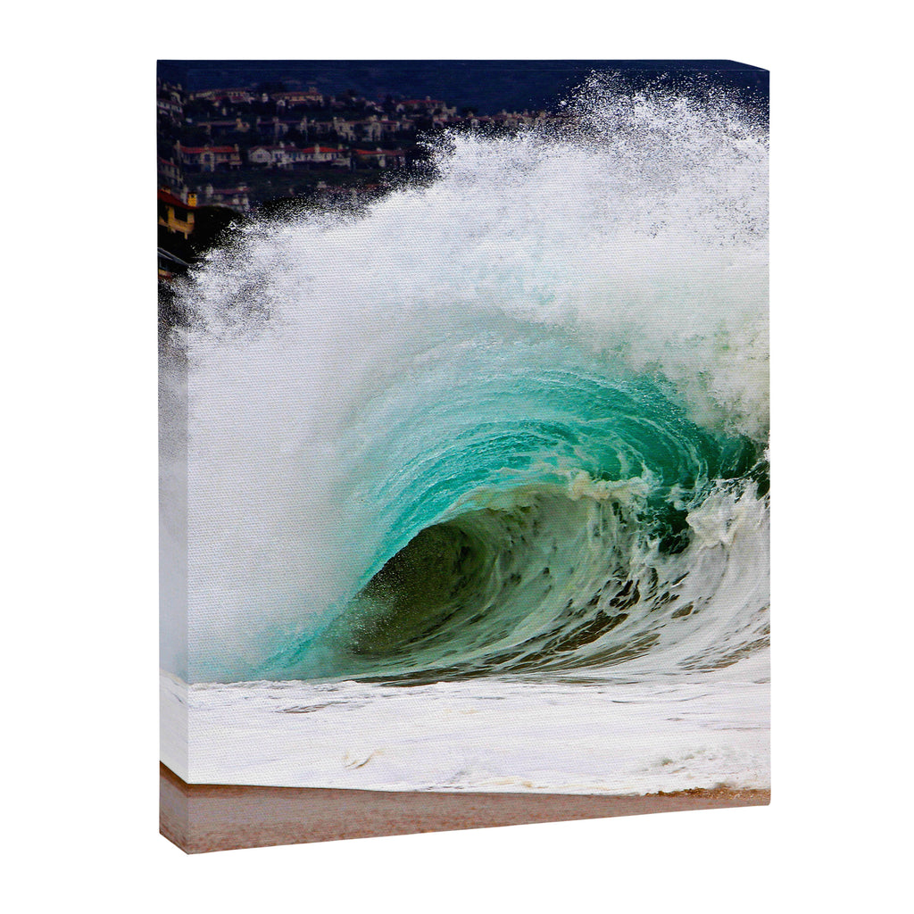 Pinwheel Shore-break Wave -  John Minar Photography  Canvas Print Gallery Image 6