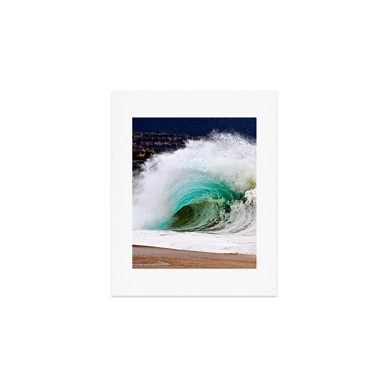 Pinwheel Shore-break Wave -  John Minar Photography  Art Print Gallery Image 1