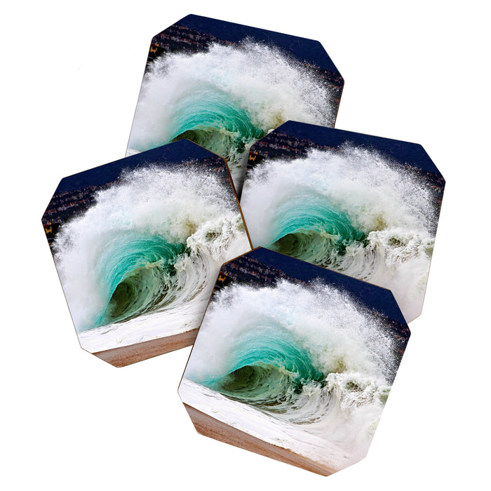 Pinwheel Shore-break Wave -  John Minar Photography  Coaster Gallery Image 1