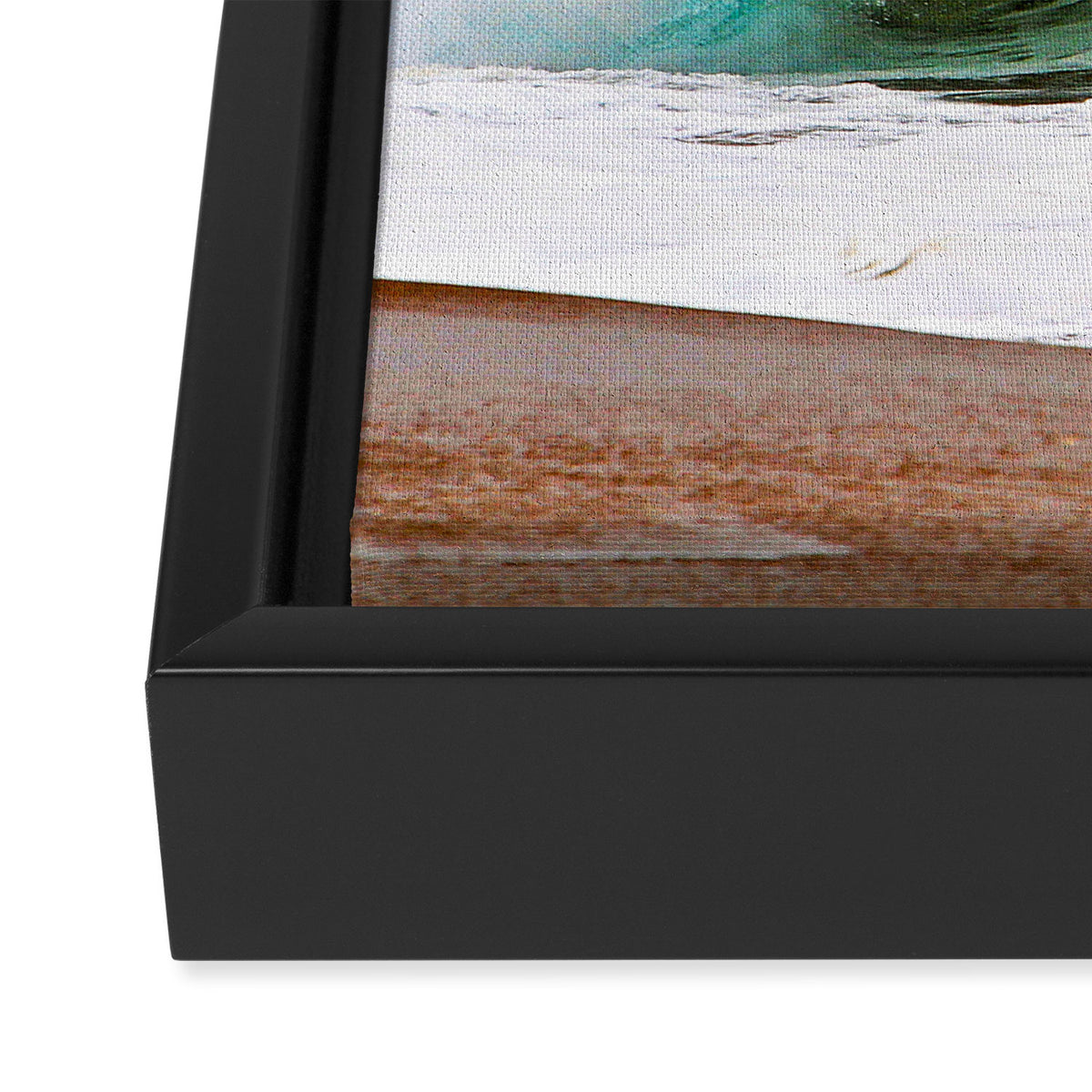 Pinwheel Shore-break Wave -  John Minar Photography  Framed Canvas Print Gallery Image 3