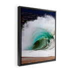 Pinwheel Shore-break Wave -  John Minar Photography  Framed Canvas Print Gallery Image 2