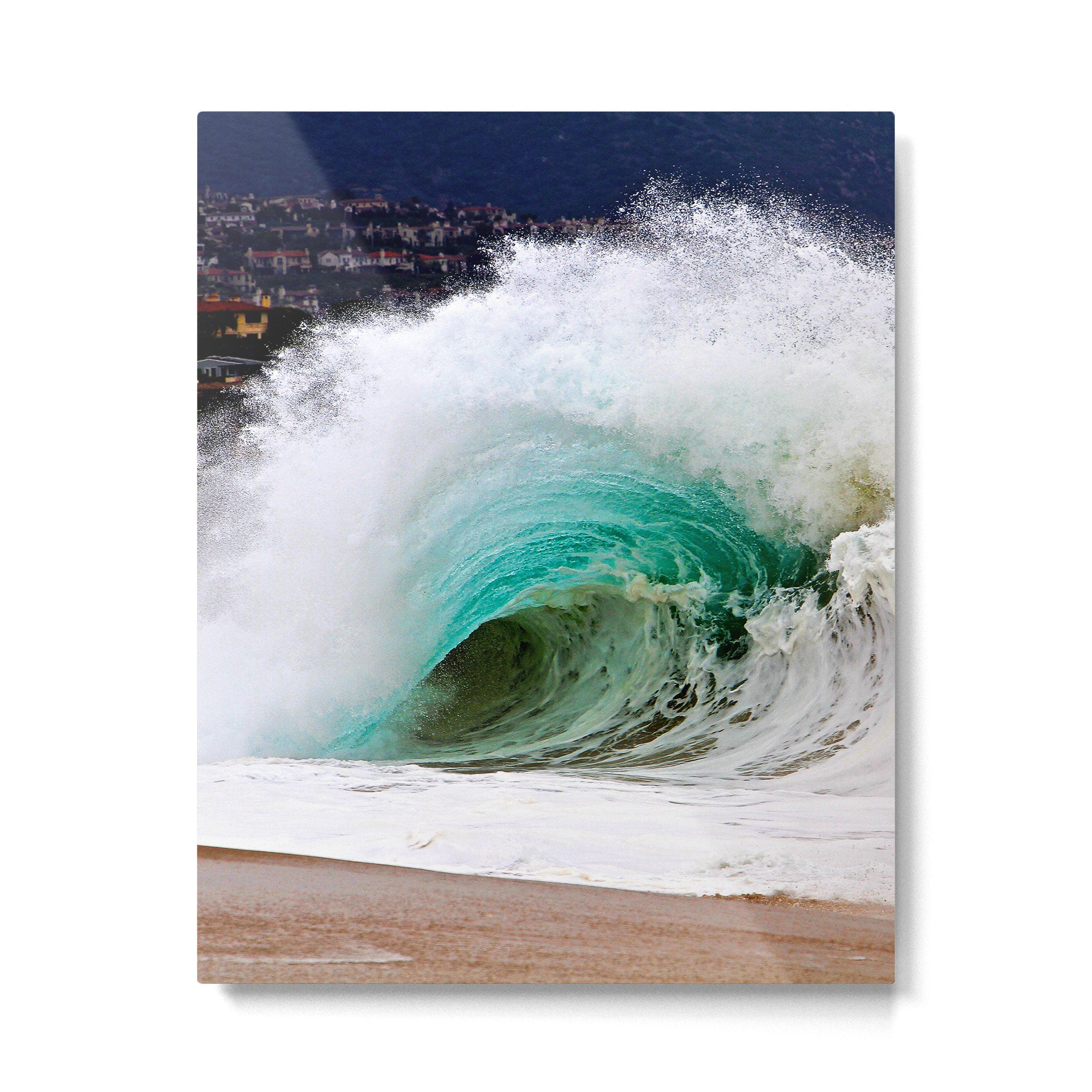 Pinwheel Shore-break Wave -  John Minar Photography  Metal Print Gallery Image 4