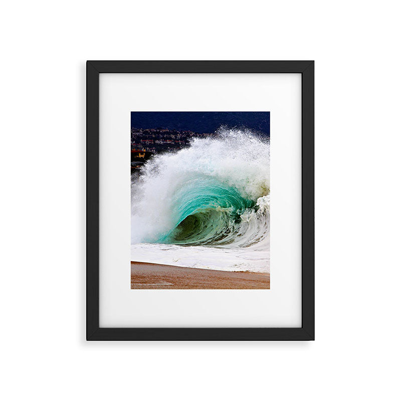 Pinwheel Shore-break Wave -  John Minar Photography  Framed Art Print Gallery Image 5