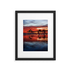 Sunset At The Huntington Beach Pier  Framed Art Print Gallery Image 5