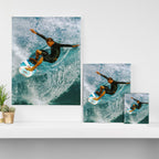 Andy Irons,  surfing on the North Shore Canvas Print Gallery Image 3