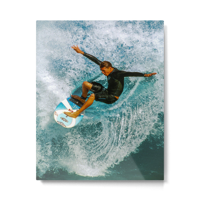 Andy Irons,  surfing on the North Shore Metal Print Gallery Image 1