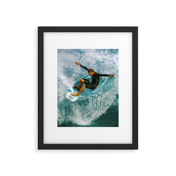 Andy Irons,  surfing on the North Shore Framed Art Print Gallery Image 1
