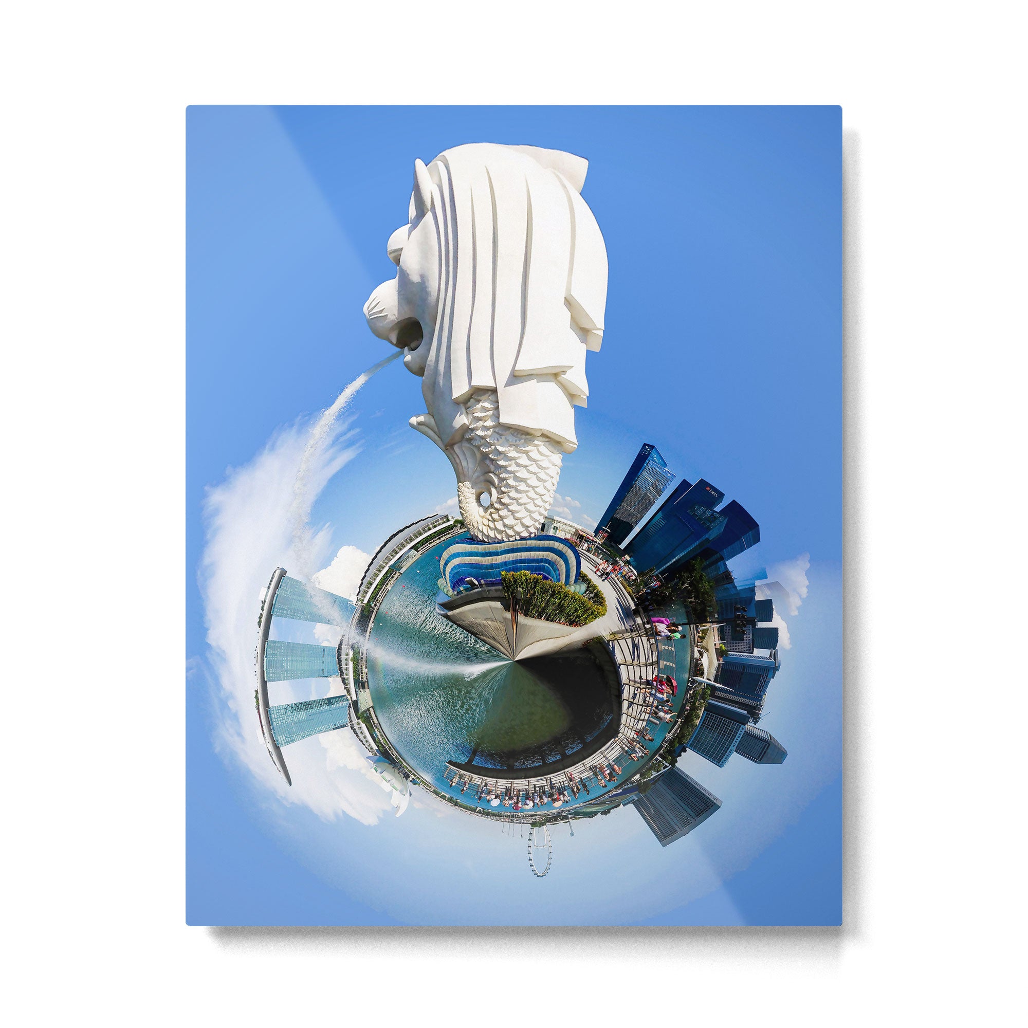 Singapore, The Merlion Metal Print Gallery Image 4