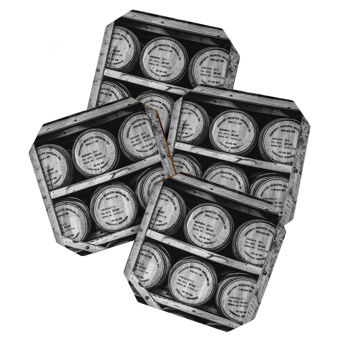 Bourbon Black and White Coaster Gallery Image 1