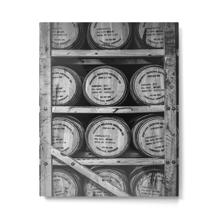 Bourbon Black and White Metal Print Gallery Image 1