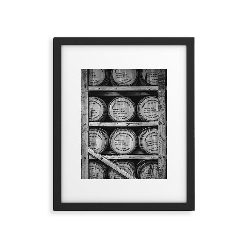 Bourbon Black and White Framed Art Print Gallery Image 5