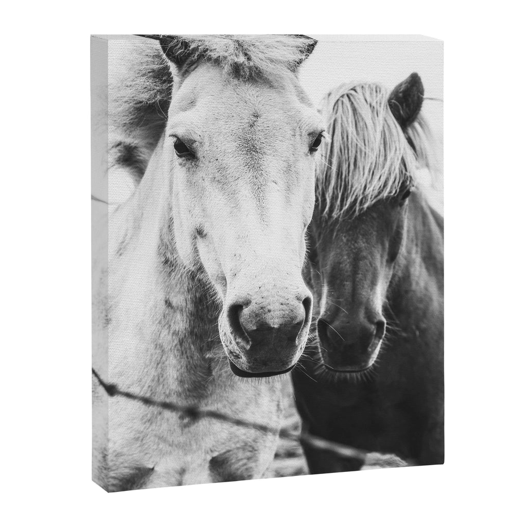 Horses Black and White Canvas Print Gallery Image 6